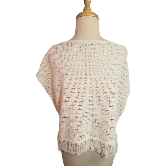 {Joíe} Coachella Amal Crochet Fringe Top in Cream in Size XXS - Picture 7 of 14